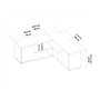 Hanah Home Soporte para TV Blanco y Roble con múltiples estantes